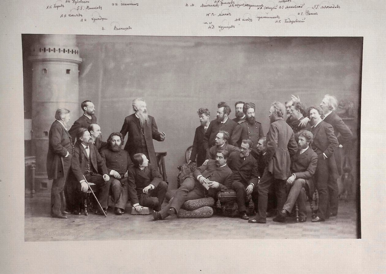 Peredvizhniki The Wanderers, Rus sanatçılar grubu, 1888 by Andrei Deniere