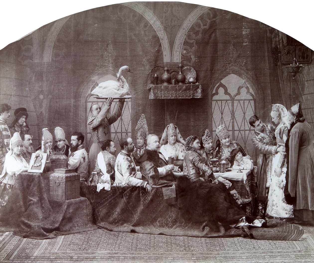 Boyars soylularının düğünü, Rusya, c1883-c1884 by Andrei Osipovich Karelin