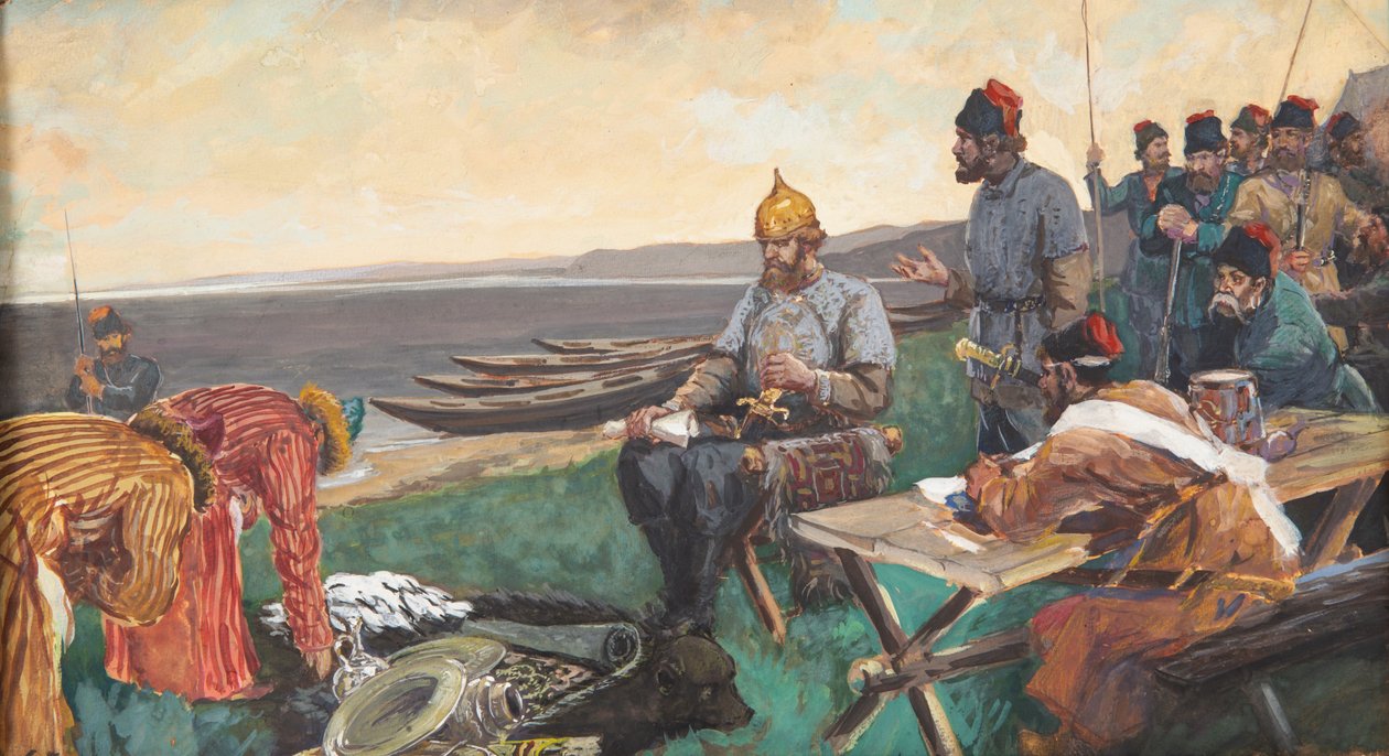 Hediye, c. 1900. by Andrei Petrovich Ryabushkin
