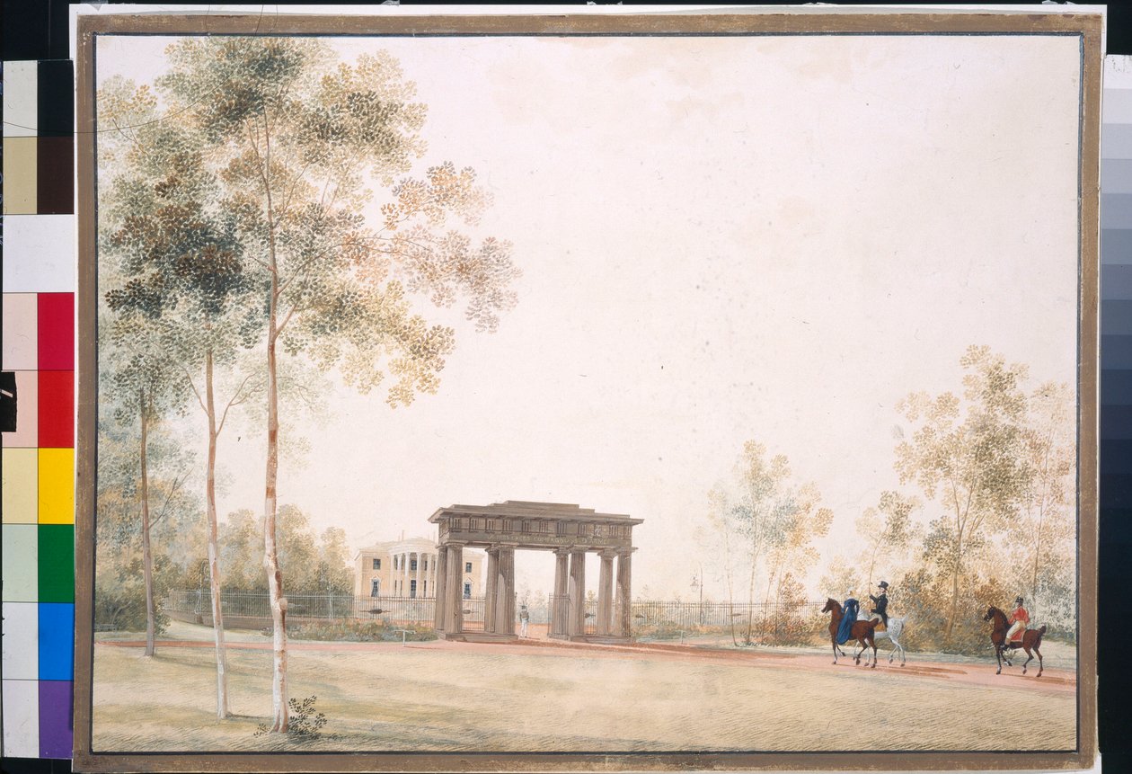 Andrei Yefimovich Martynov (1768-1826), kağıt üzerine guaj boya, 1821