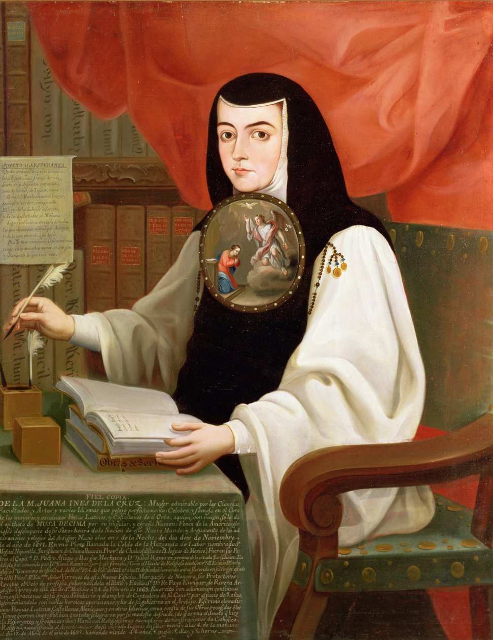 Rahibe Juana Ines de la Cruz (1648-1695) by Andres de Islas