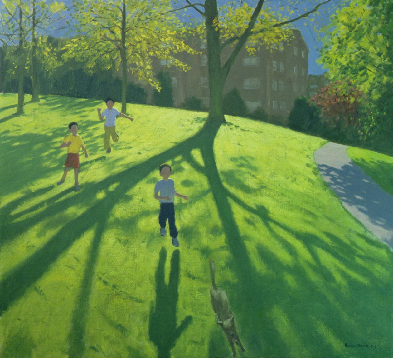 Parkta Koşan Çocuklar, Derbi, 2002 by Andrew Macara