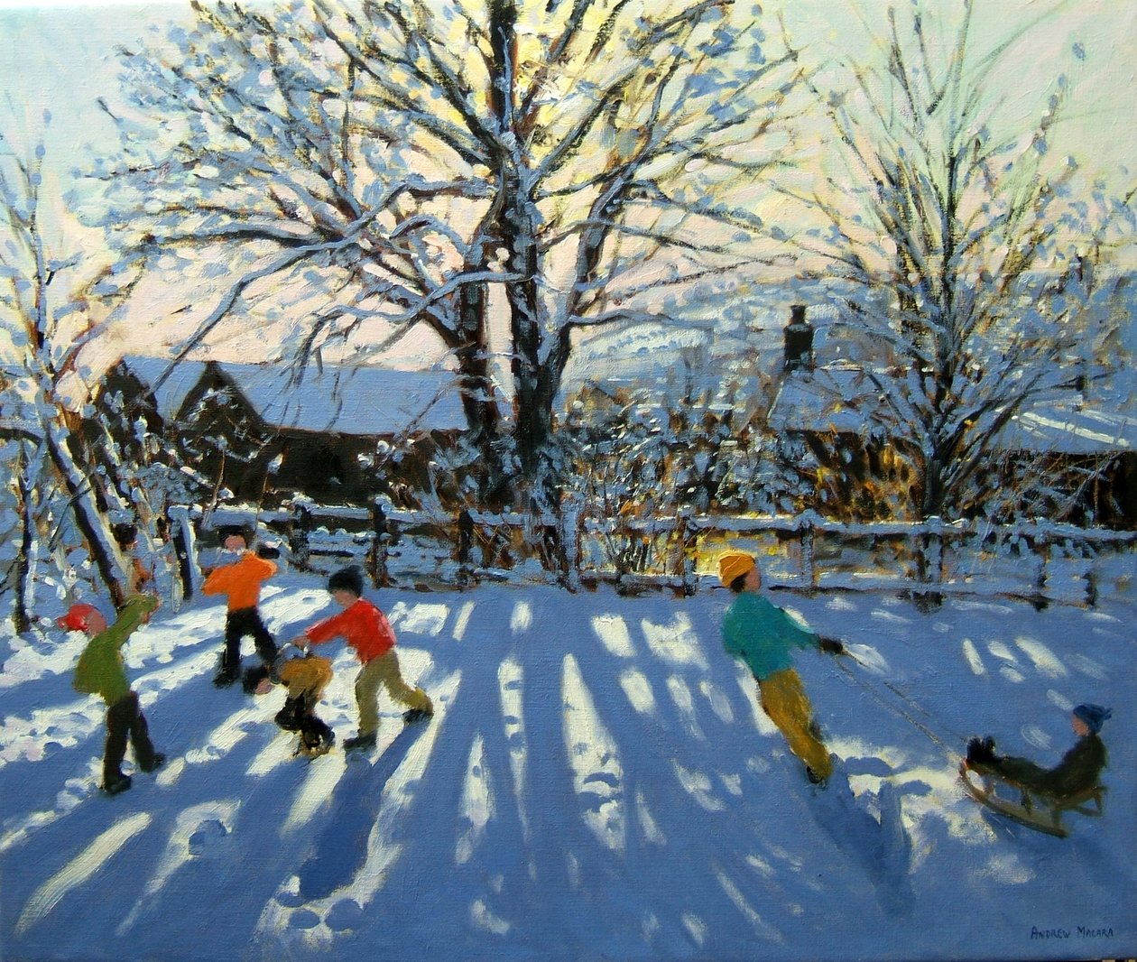 Karda eğlence, Tideswell, Derbyshire by Andrew Macara