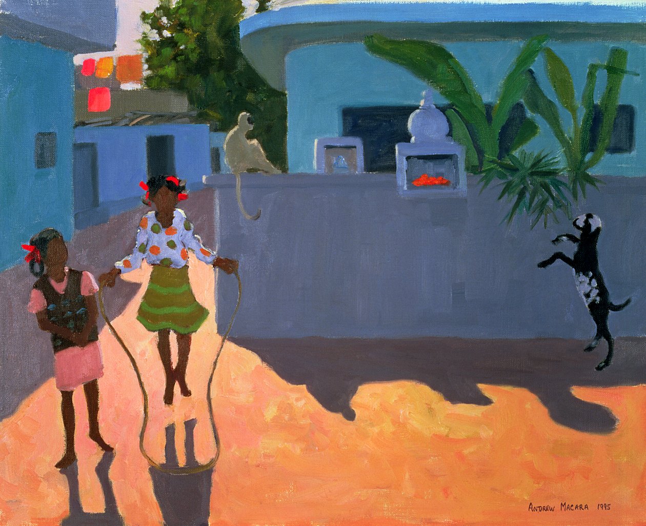 Atlayan Kız, Hindistan, 1995 by Andrew Macara
