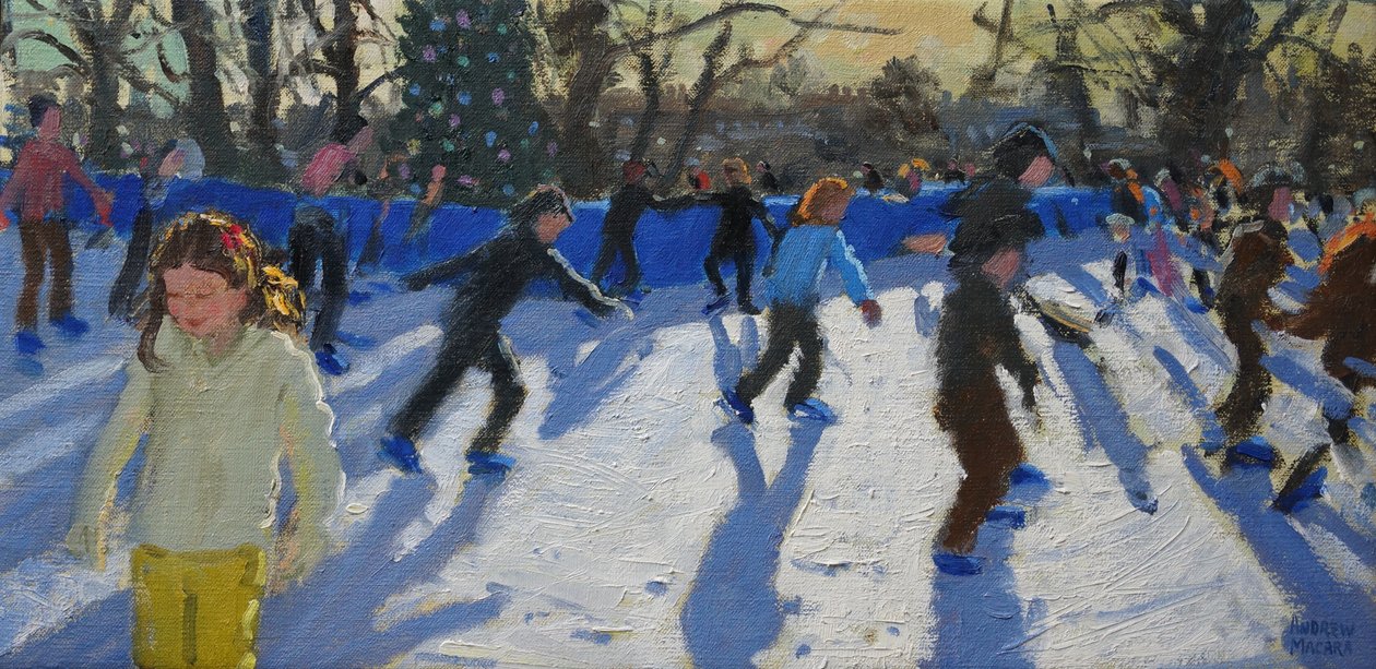 Buz patencileri,Christmas Fayre, Fair;Hyde Park,Londra,2014, by Andrew Macara