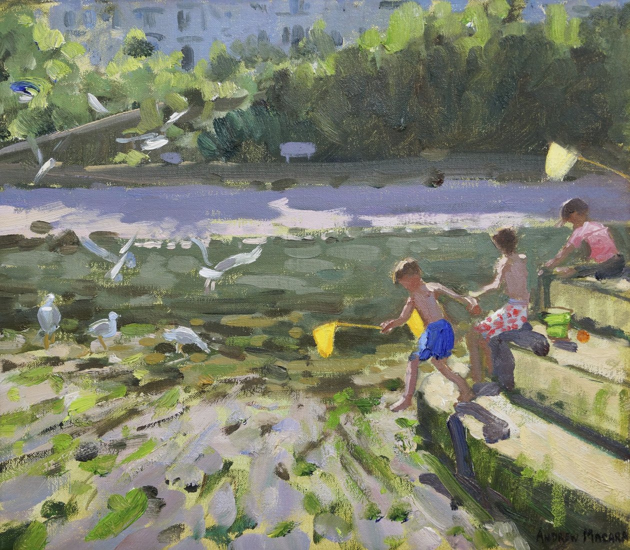 Çocuklar ve martılar, Looe,2013, by Andrew Macara