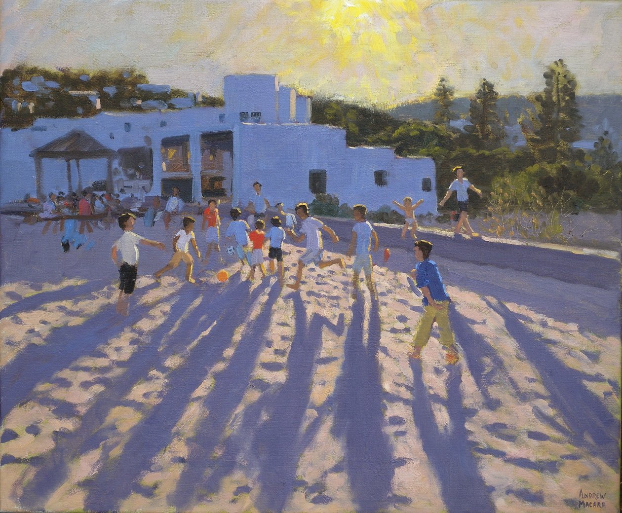 Öğleden sonra futbolu, Ornos, Mykonos by Andrew Macara