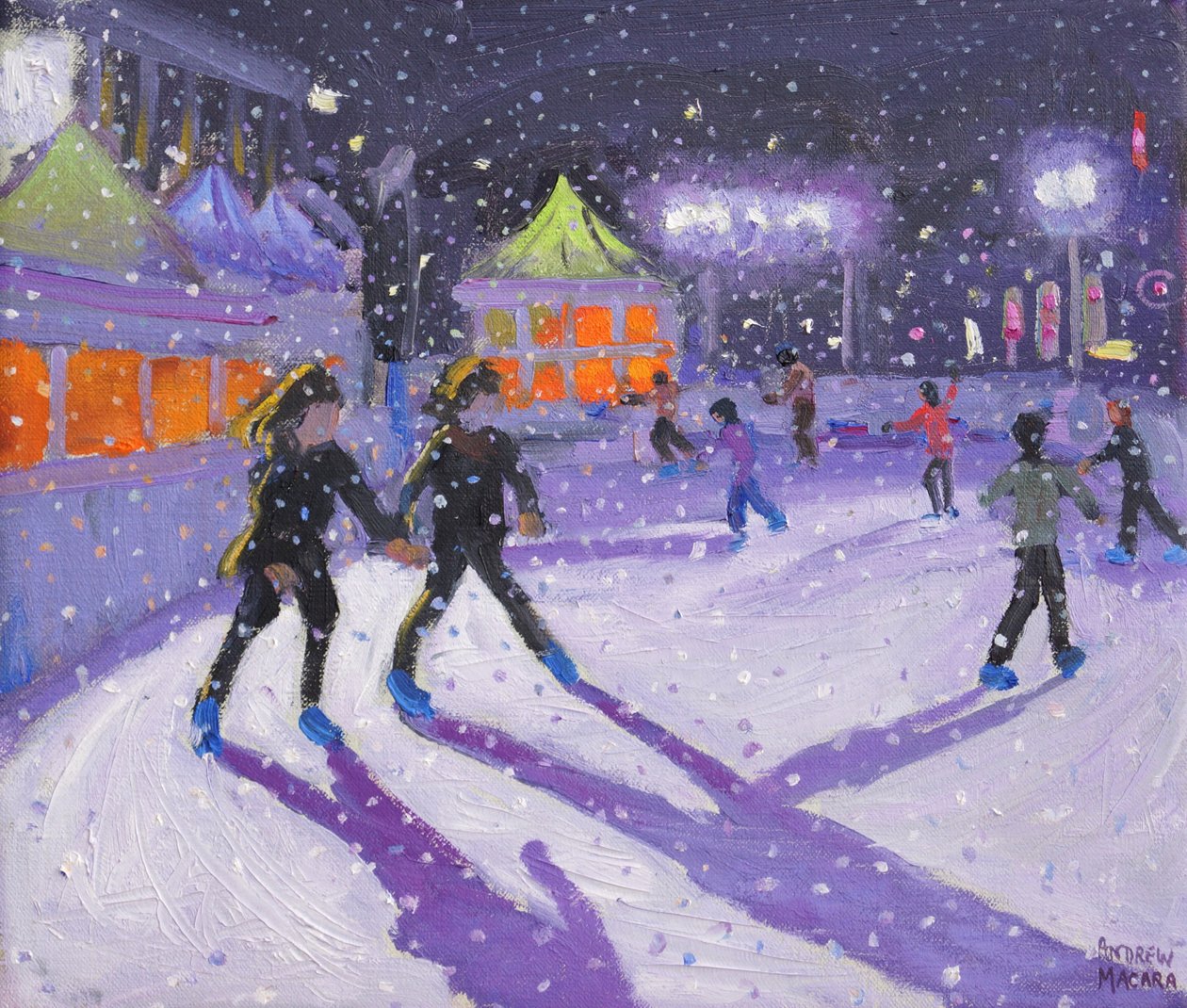 Gece patenciler, Derby,2014 (petrol) by Andrew Macara