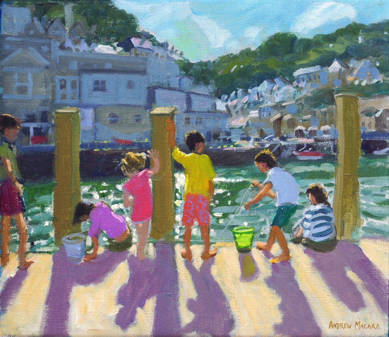 Rıhtım balıkçılığı, Looe, 2015, by Andrew Macara