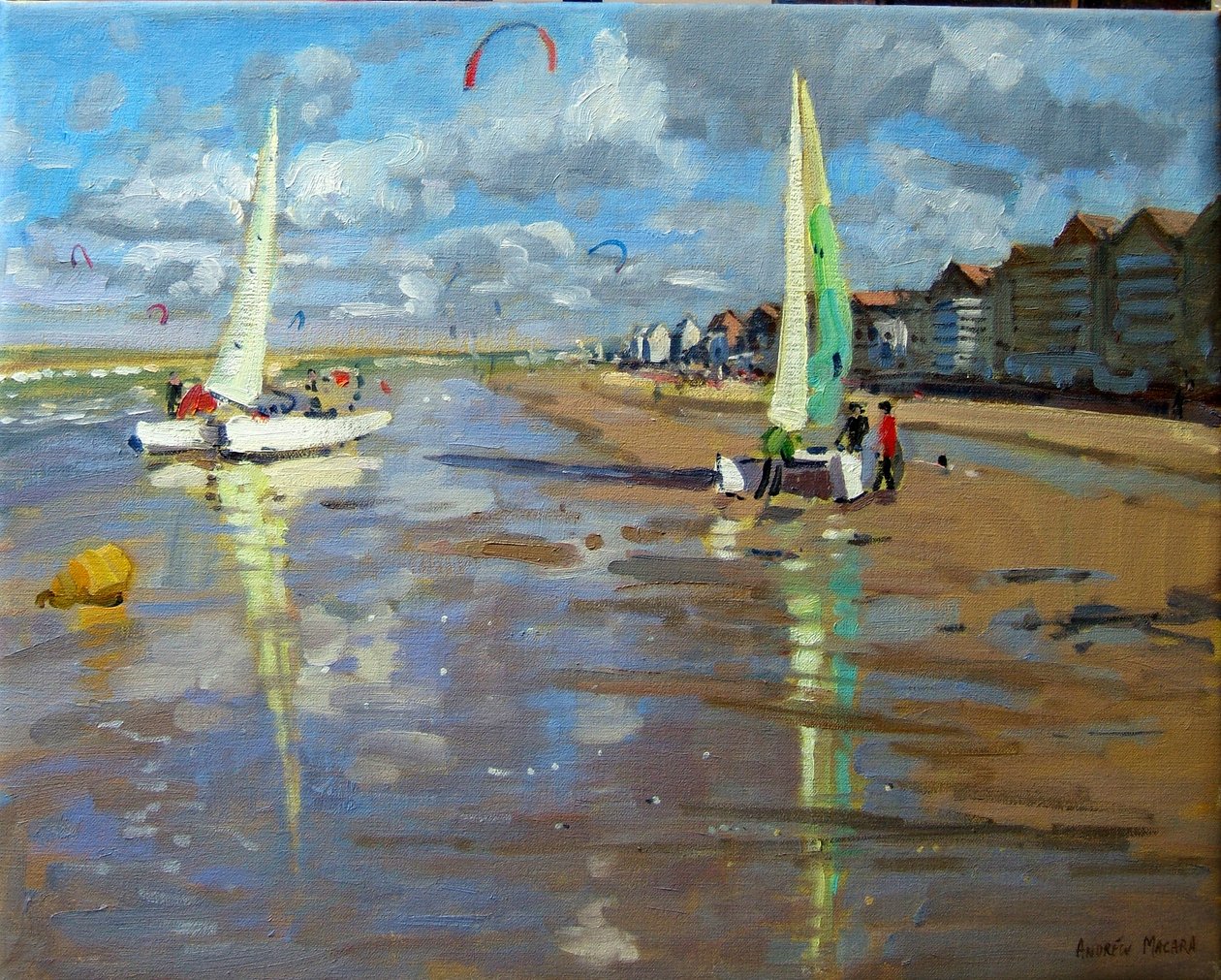 Yansıma, Bray Dunes, Fransa by Andrew Macara