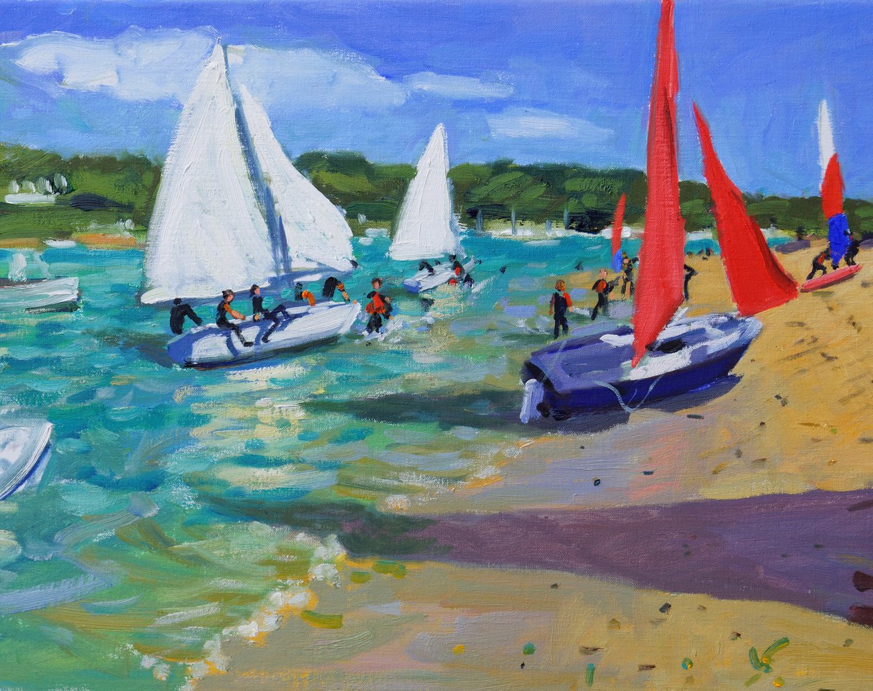 Yelkenli Tekneler, Salcombe, by Andrew Macara