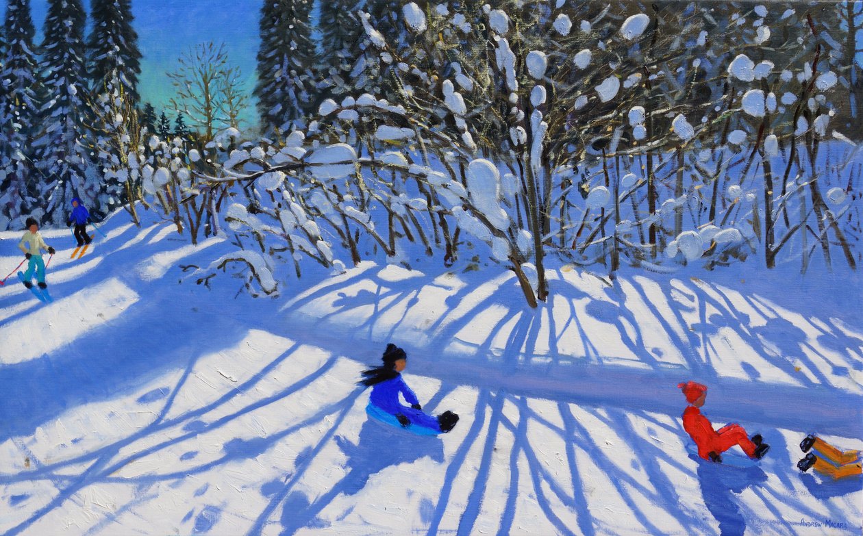 Patikada kızak ve kayak yapmak, Morzine, by Andrew Macara