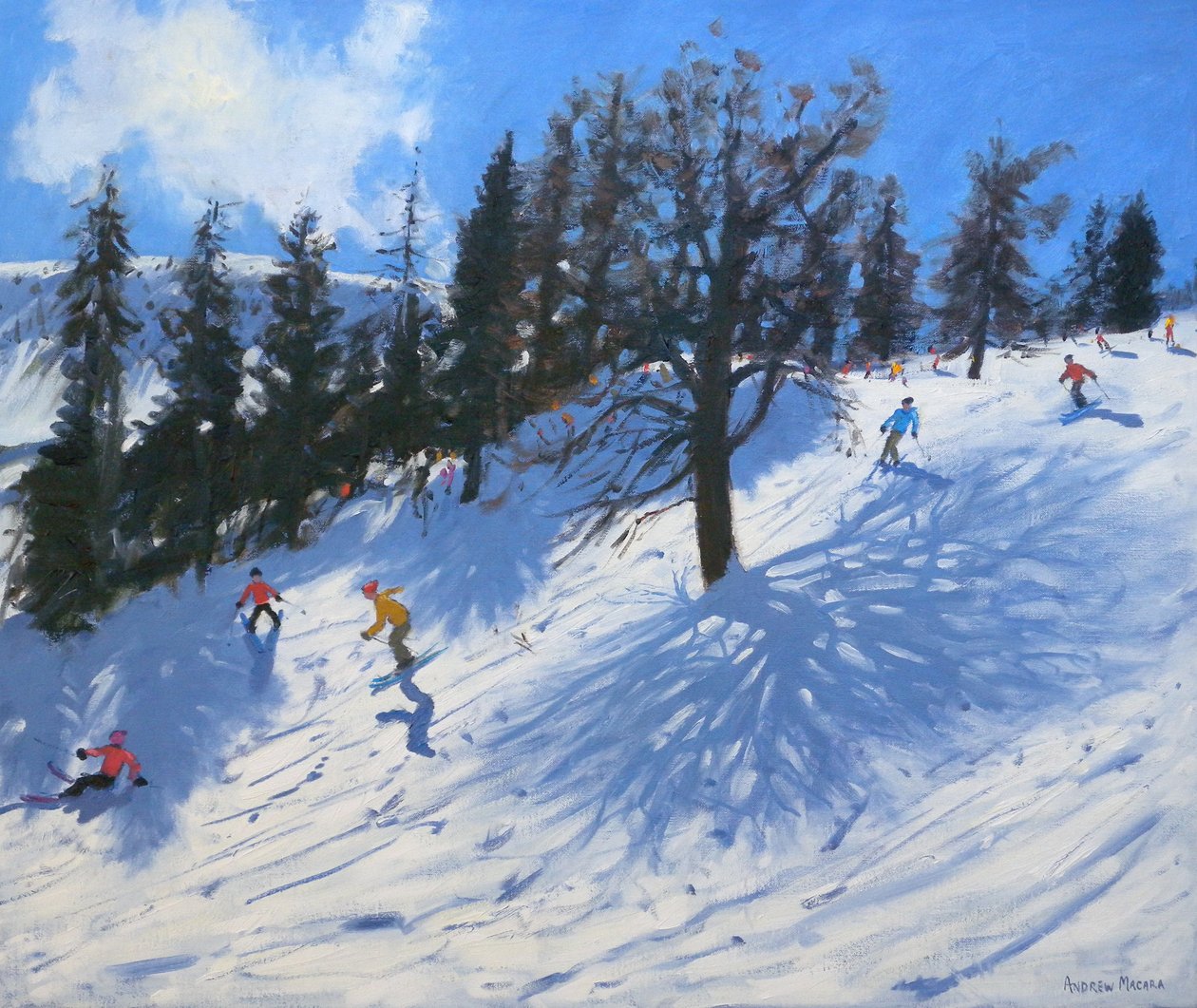 Bahar kayakçıları, Verbier, 2010 by Andrew Macara