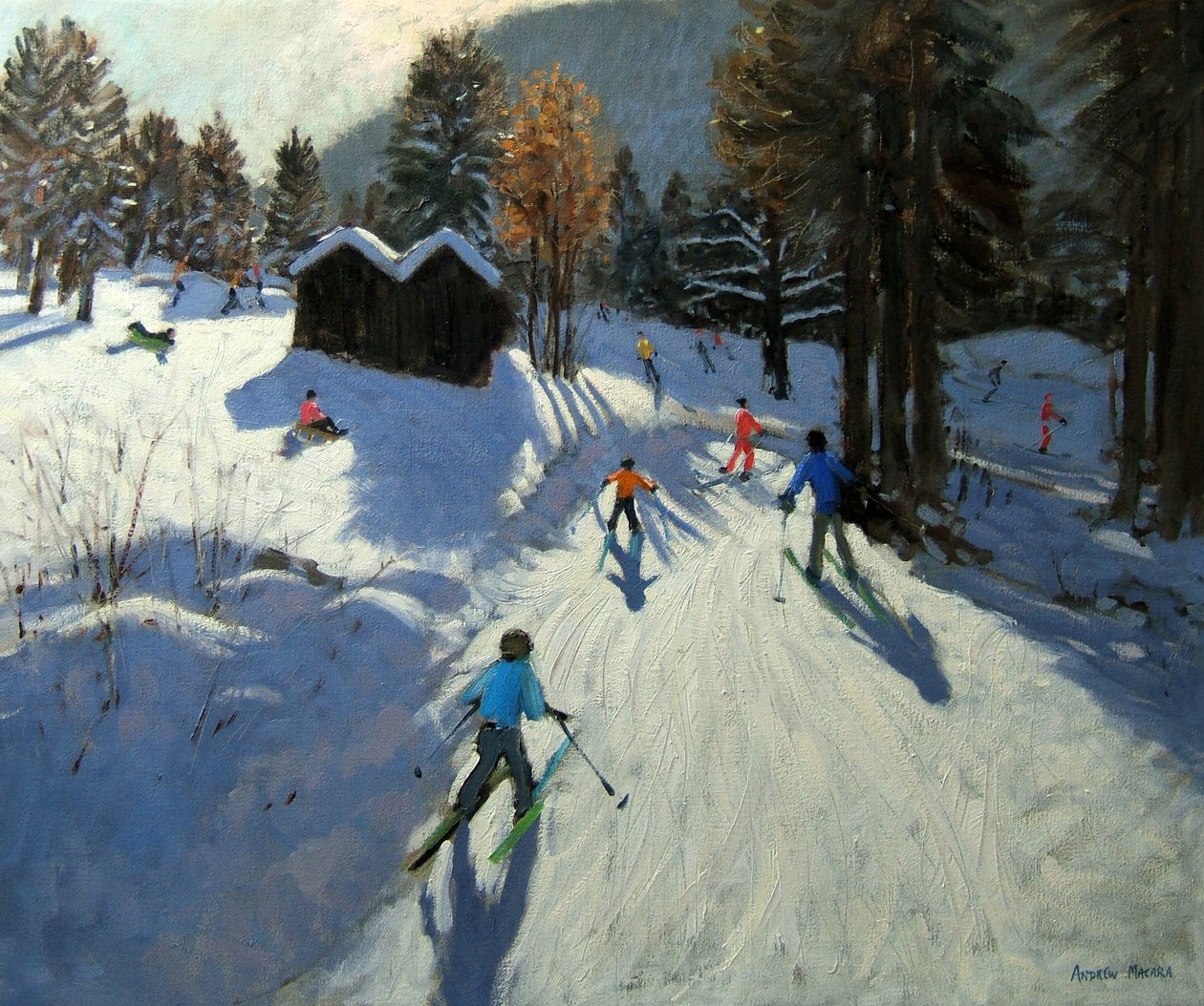 İki dağ kulübesi, Pleney, Morzine by Andrew Macara