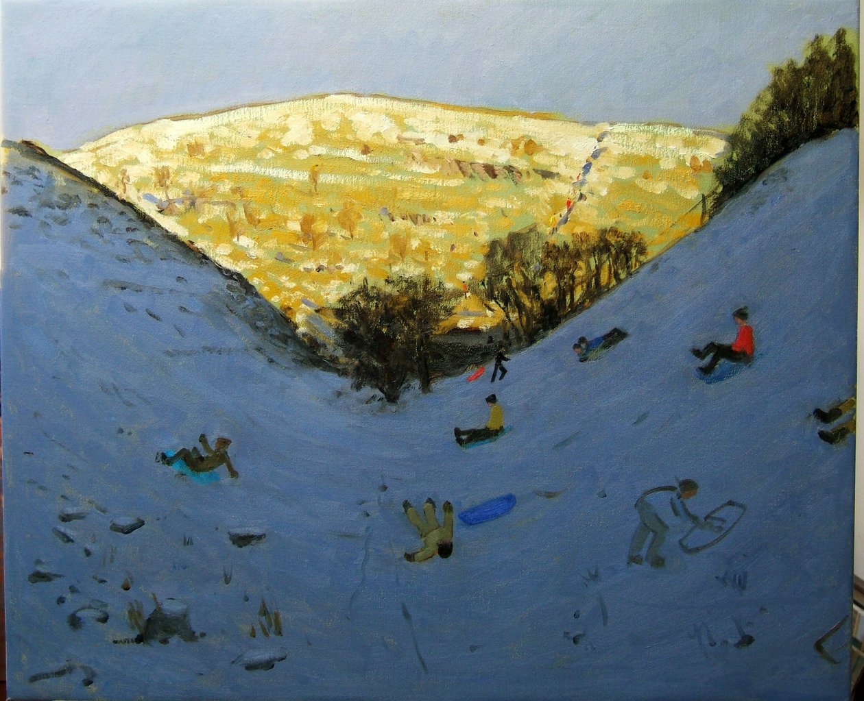 Vadi ve güneşli yamaç, Lathkill Dale, Derbyshire by Andrew Macara