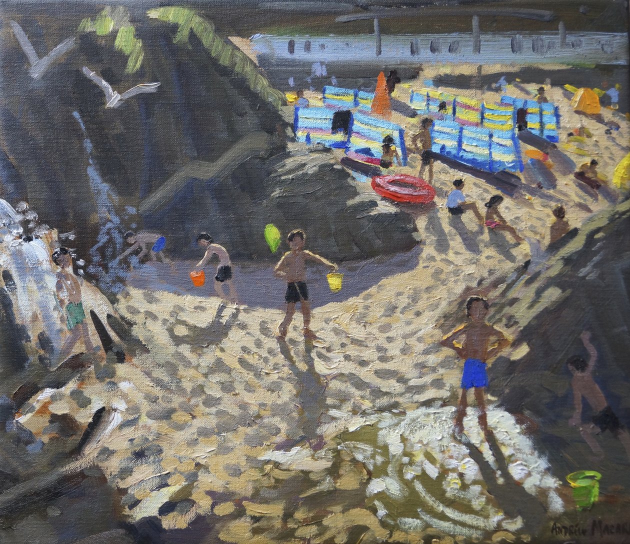 Şelale, Porthmeor plajı, St Ives, by Andrew Macara
