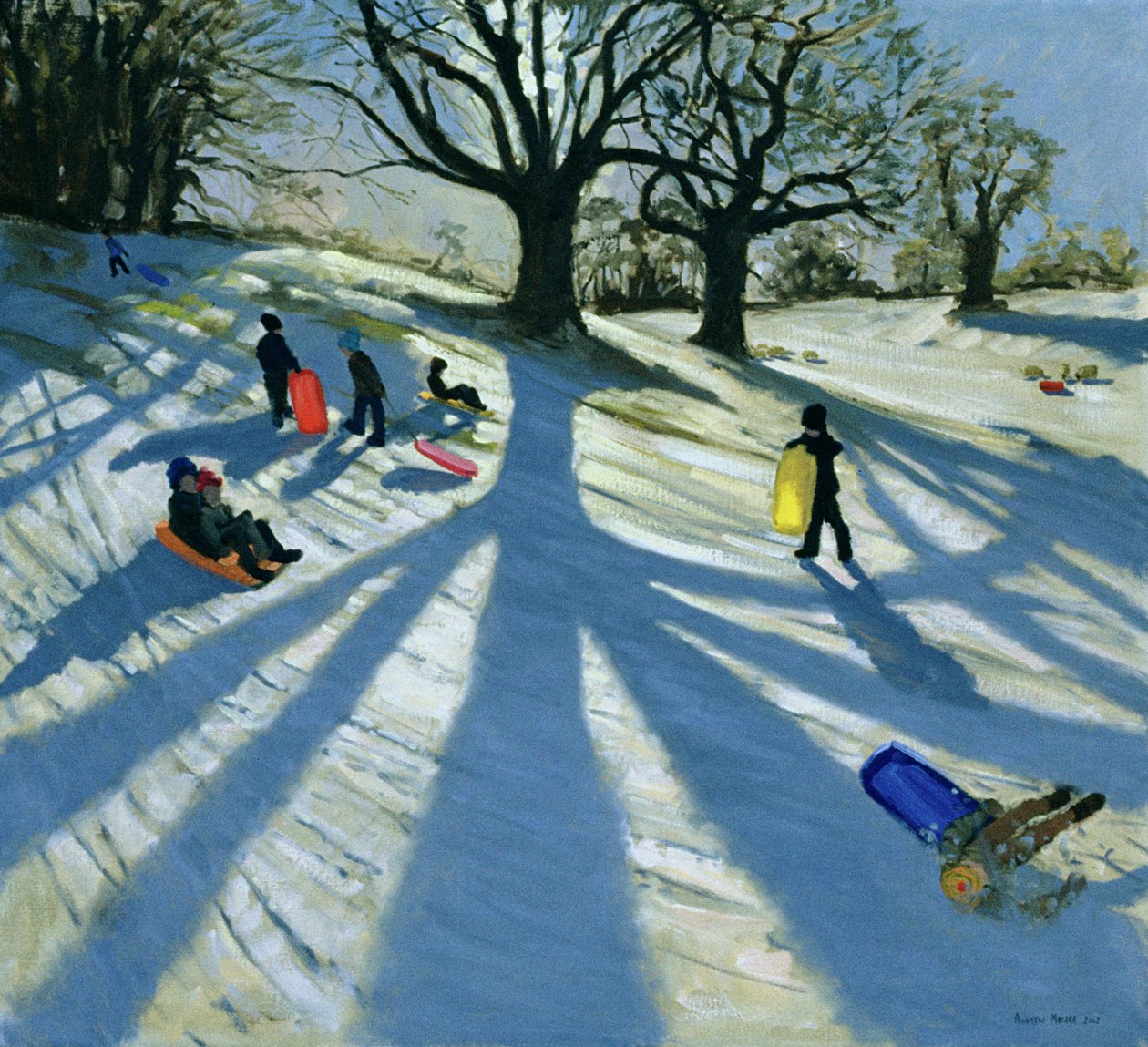Kış Ağacı, Kar Kızakları, Calke Manastırı, Derby by Andrew Macara