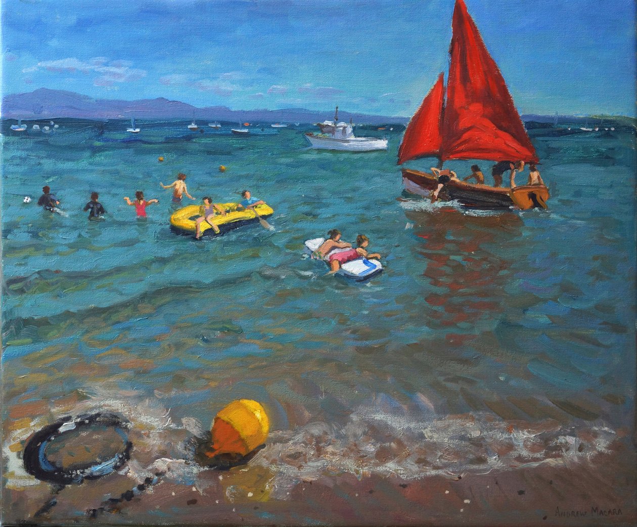 Sarı Şamandıra ve Kırmızı Yelkenler, Abersoch by Andrew Macara