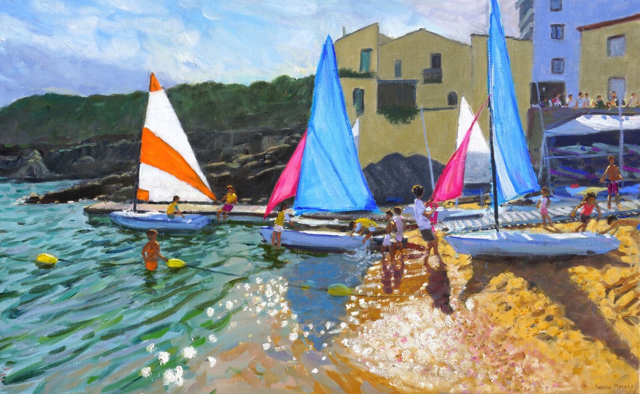 yelken okulu, calella de palafrugell, kosta brava, ispanya, 2014, by Andrew Macara