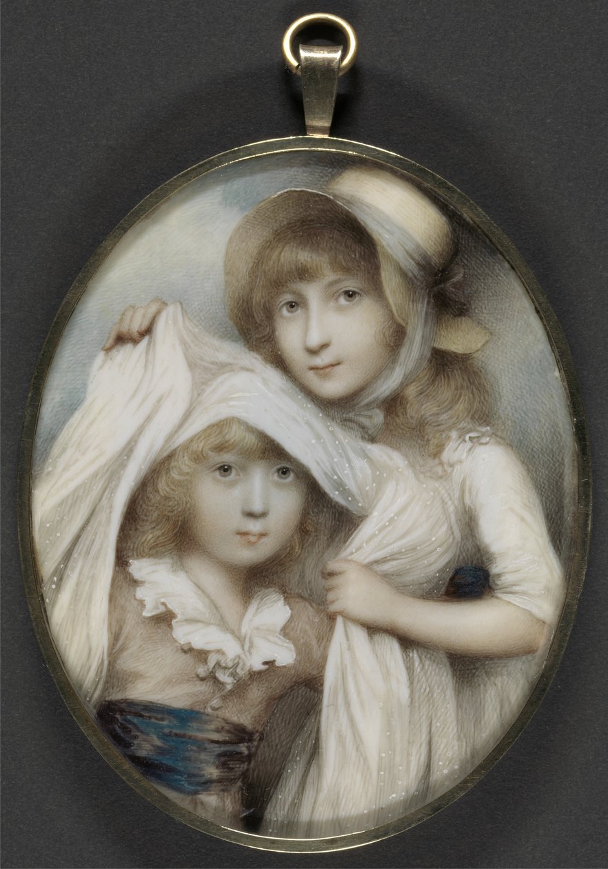Mary ve Nathaniel Jefferys (fildişi üzerine tuvalet ve guaj) by Andrew Plimer