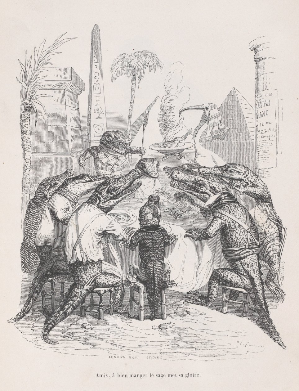 Dostlar, bilge kişi şanını Özelden Sahneler ..., yak. 1837-47. by Andrew Best Leloir