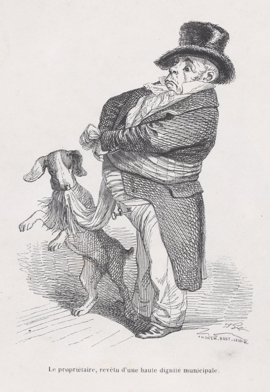 Hayvanların Özel ve Kamusal Yaşamından Sahneler Sahibi, yak. 1837-47. by Andrew Best Leloir