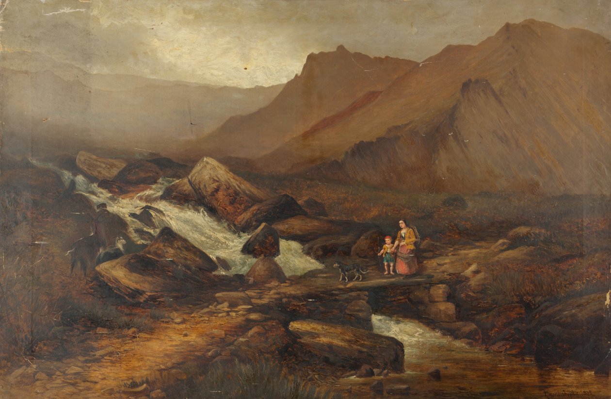 Idwal, Galler yakınlarında by Andrew Brandish Holte