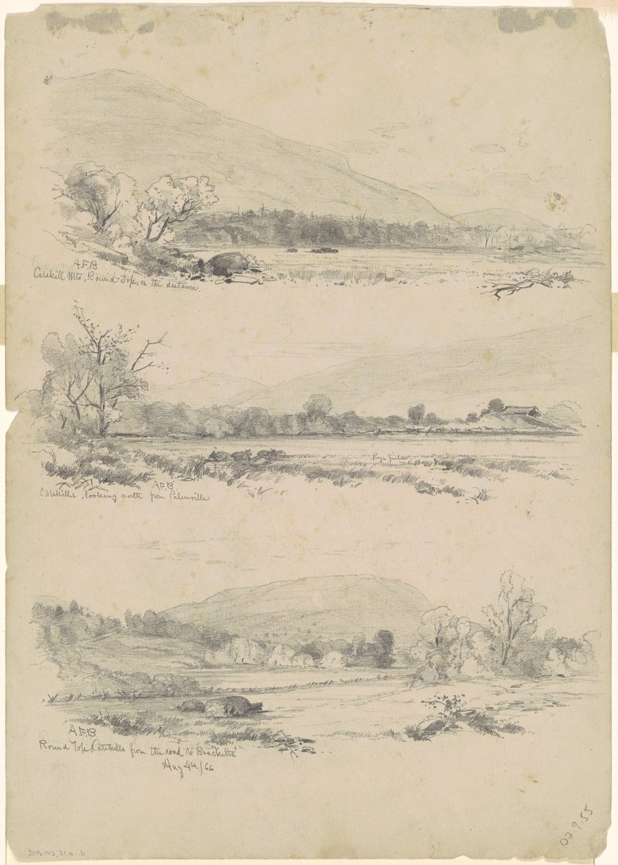 Catskill Dağları, Mesafede Yuvarlak Tepe; Palenville