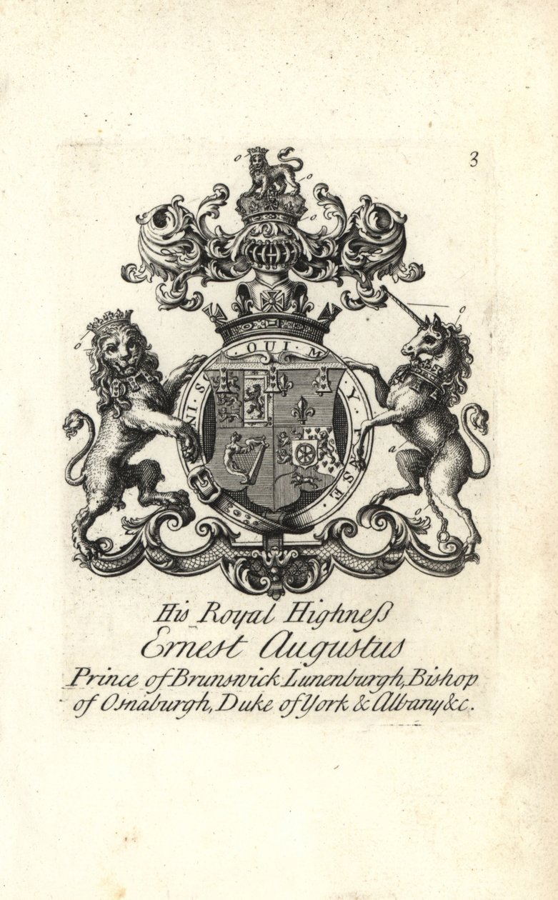 SAİK Ernest Augustus, Brunswick Lüneburg Prensi, Osnaburgh Piskoposu, York Dükü ve Albany