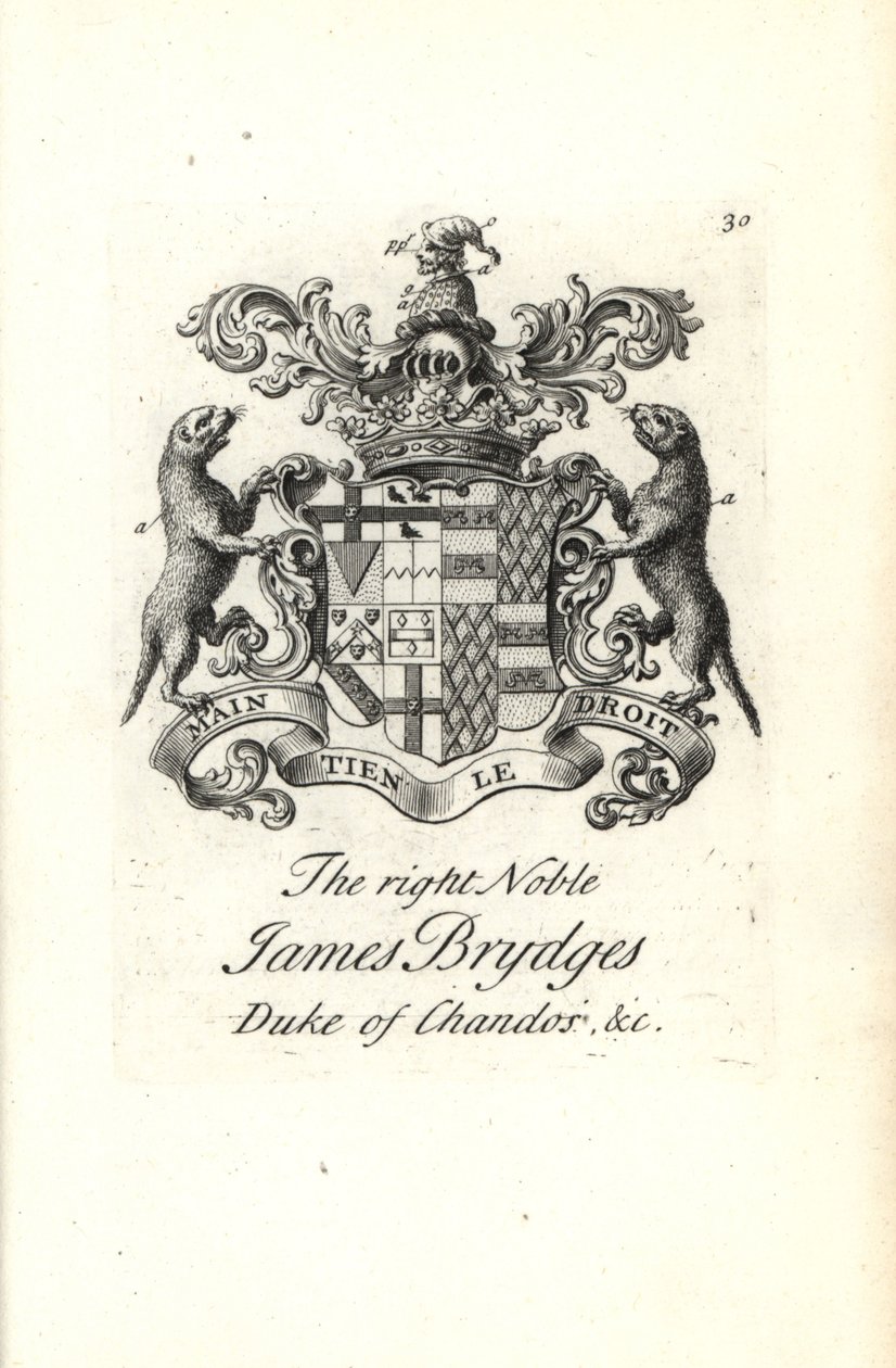Sağ soylu James Brydges, Chandos Dükü