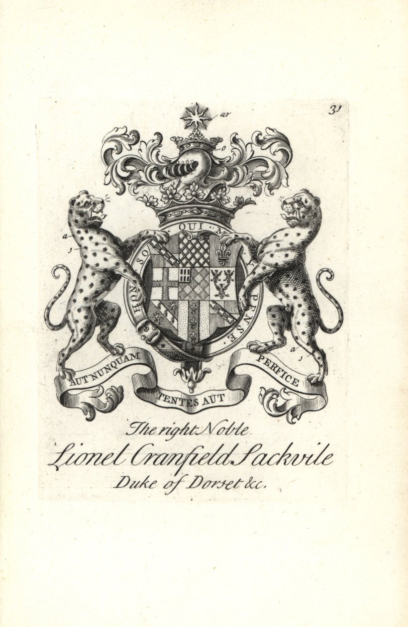 Sağ asil Lionel Cranfield Sackville, Dorset Dükü