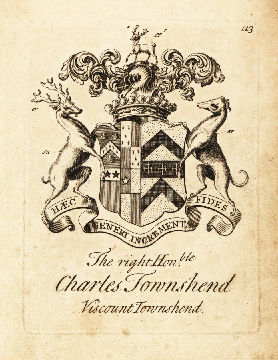 Çok Saygıdeğer Charles Townshend'in arması, 2. Vikont Townshend by Andrew Johnston