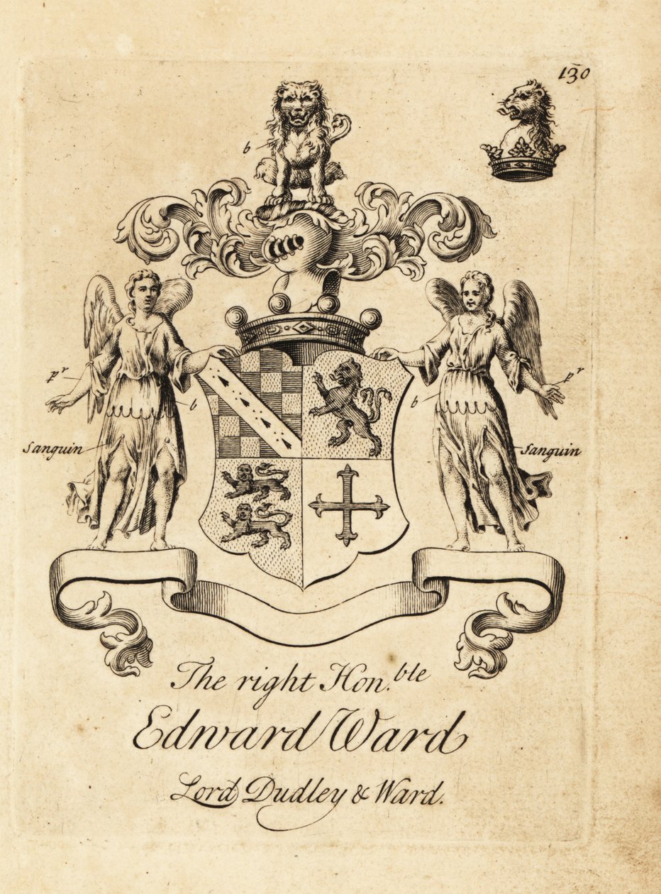 Sağ Sayın Edward Ward, 9 Baron Dudley, 4 Baron Ward arması by Andrew Johnston