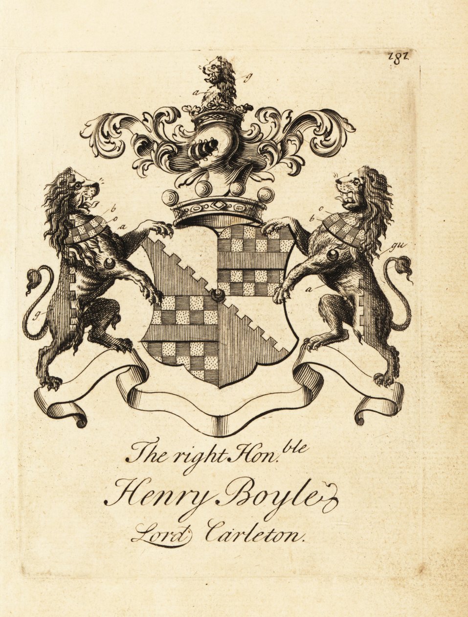 Sayın Henry Boyle, Lord Carleton'ın arması by Andrew Johnston