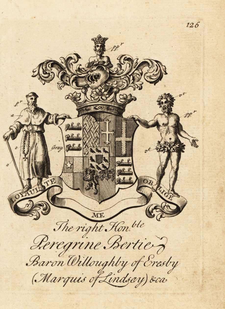 Sayın Peregrine Bertie, Eresby Baron Willoughby, Lindsay Marquis, Ancaster ve Kesteven 2. by Andrew Johnston