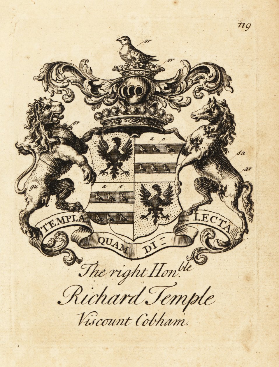 Sağ Saygıdeğer Richard Temple arması by Andrew Johnston