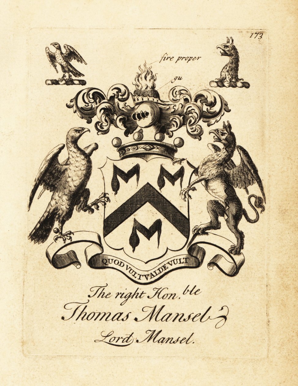 Sayın Thomas Mansel, Lord Mansel'in arması by Andrew Johnston