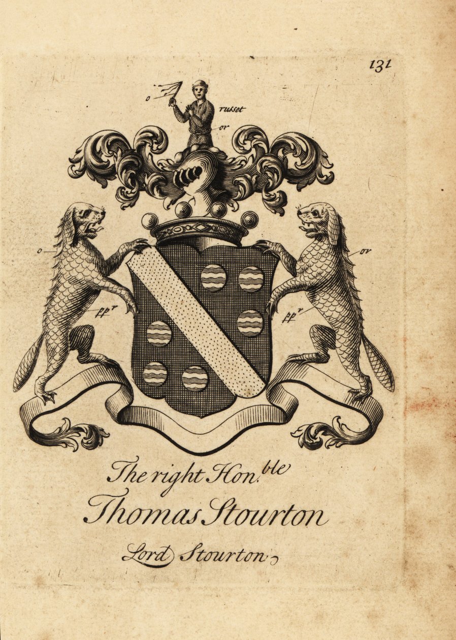 Sağ Saygıdeğer Thomas Stourton arması by Andrew Johnston