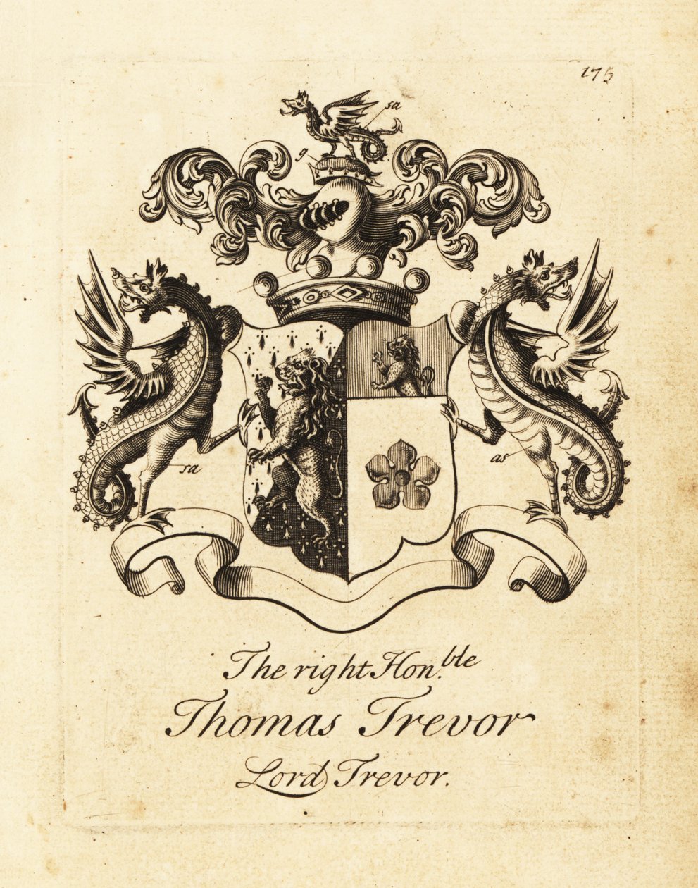 Sayın Thomas Trevor, Lord Trevor'ın arması by Andrew Johnston