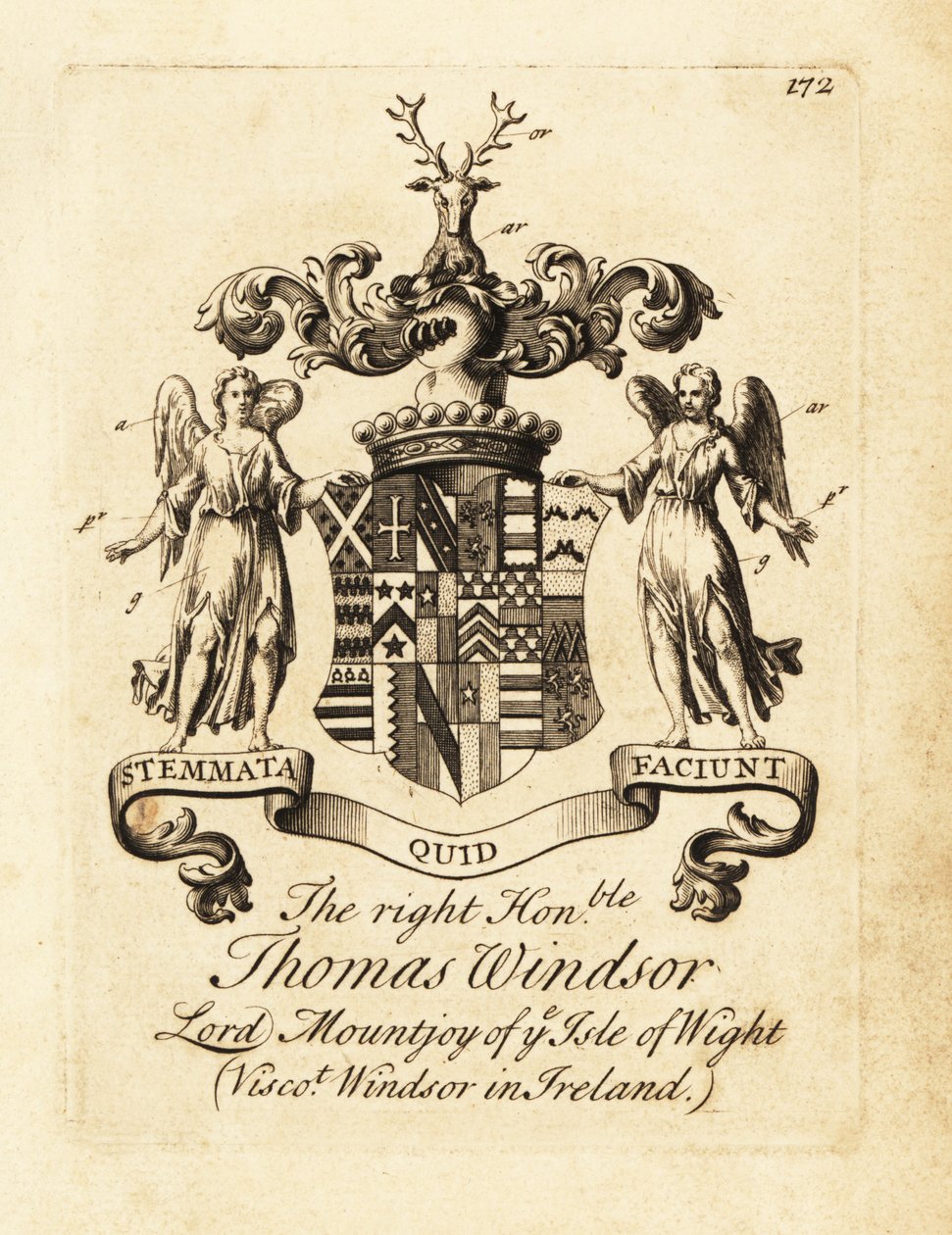 Wight Adası'nın Lord Mountjoy'u Sayın Thomas Windsor'un arması by Andrew Johnston