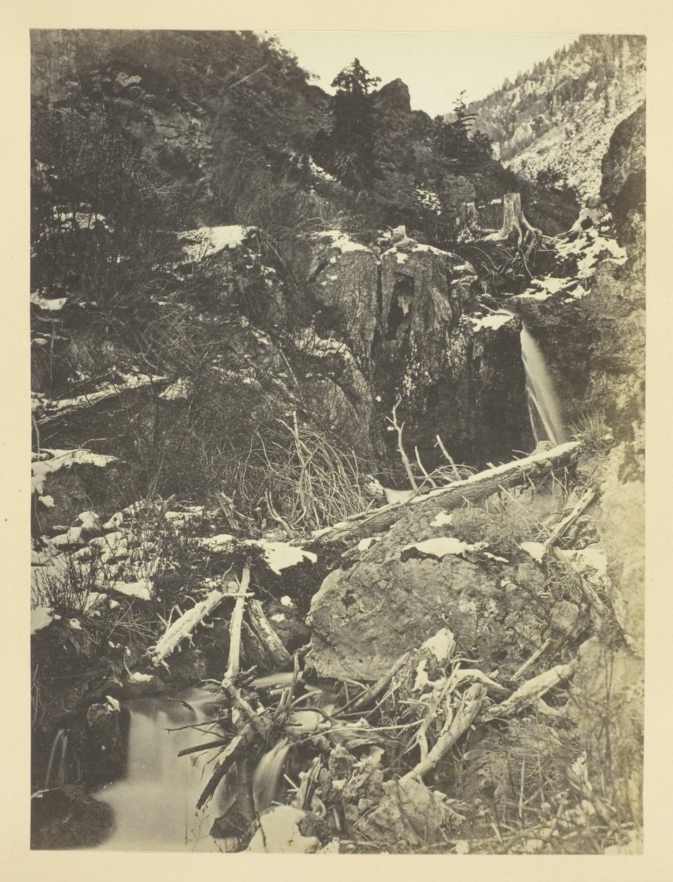 City Creek Canon, Wasatch Dağları, Salt Lake Valley by Andrew Joseph Russell