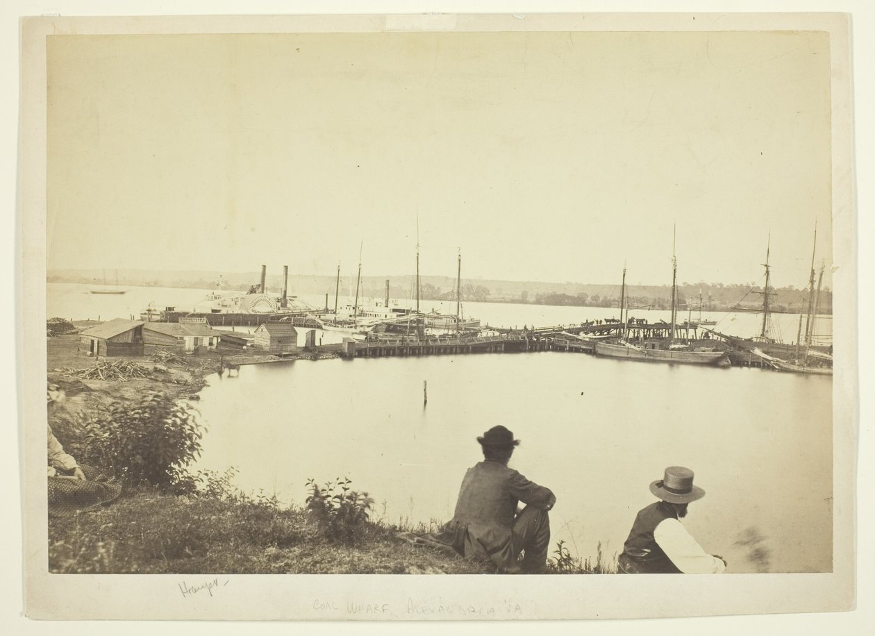 Coal Wharf, İskenderiye, Virginia by Andrew Joseph Russell