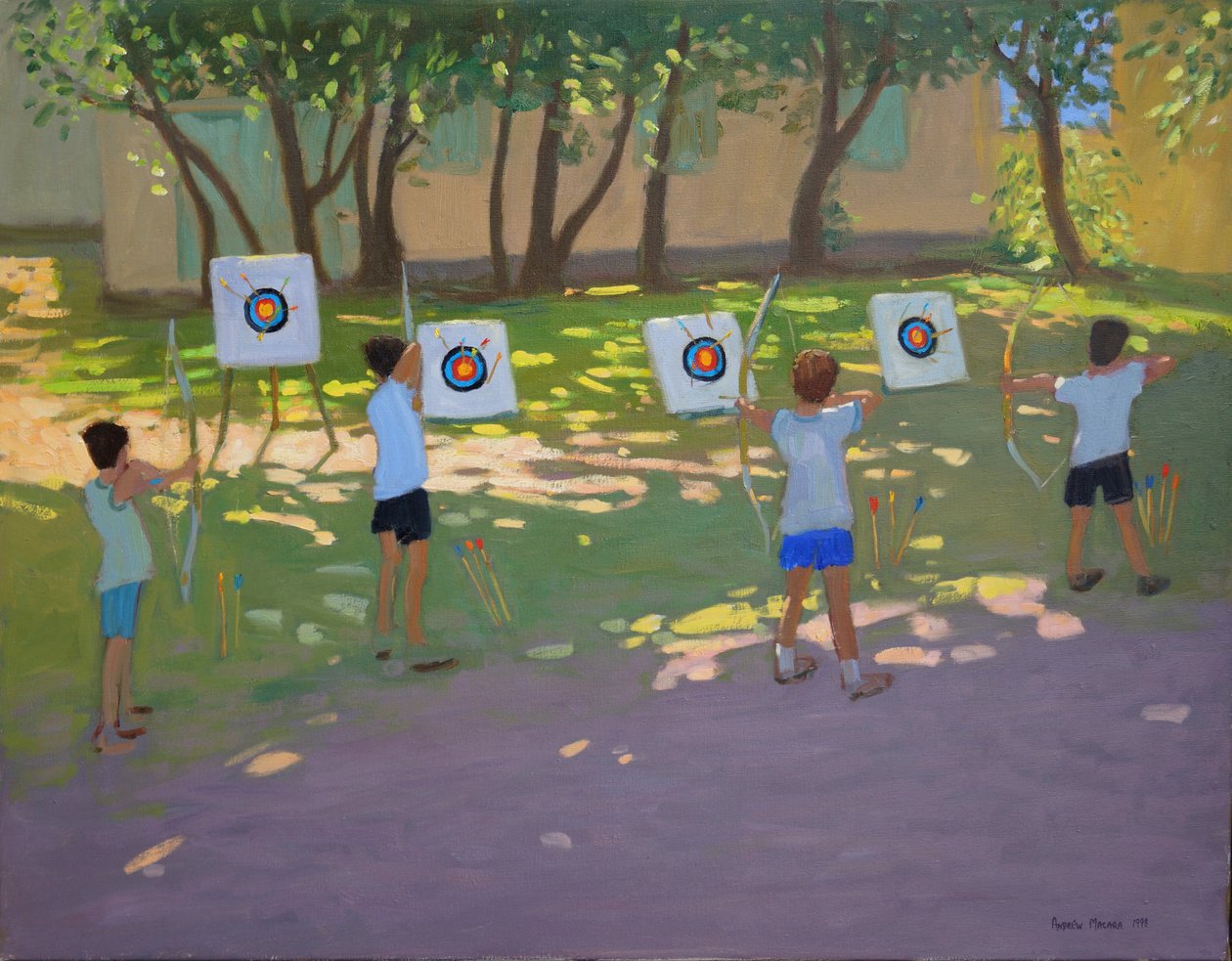 Okçuluk antremanı, Fransa by Andrew Macara