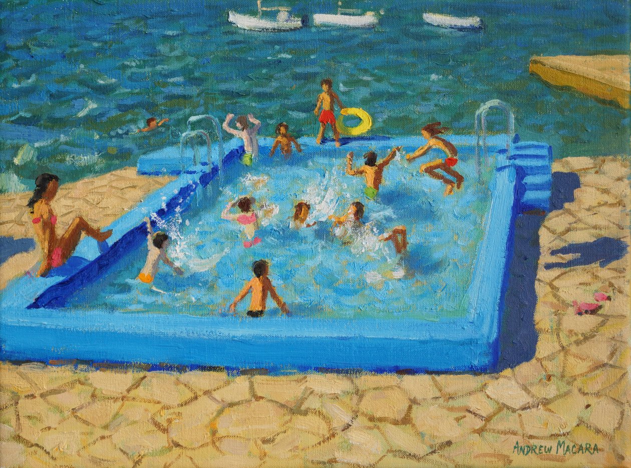 Mavi havuz, Vrsar, Hırvatistan, 2017, by Andrew Macara