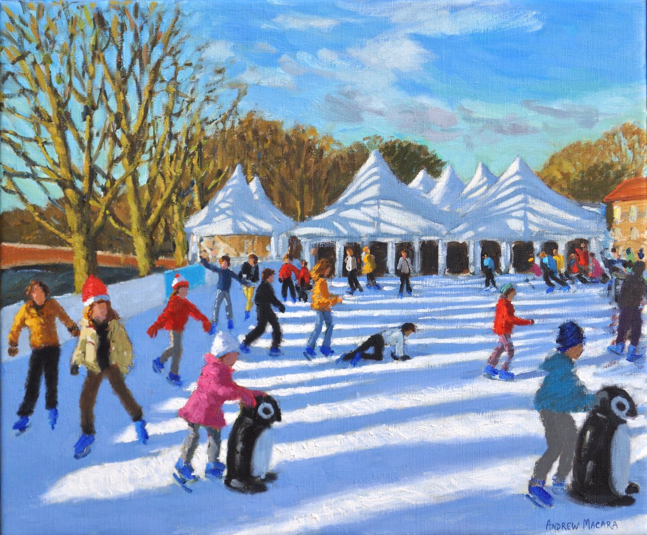 Aydınlık sabah, Hampton Court Palace Buz Pisti, Londra, 2018, by Andrew Macara
