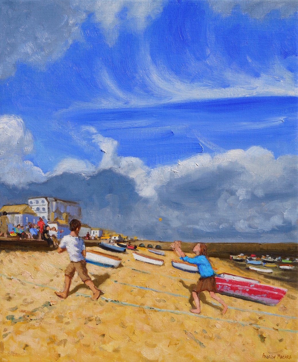 Topu yakalamak, St Ives, 2016, by Andrew Macara