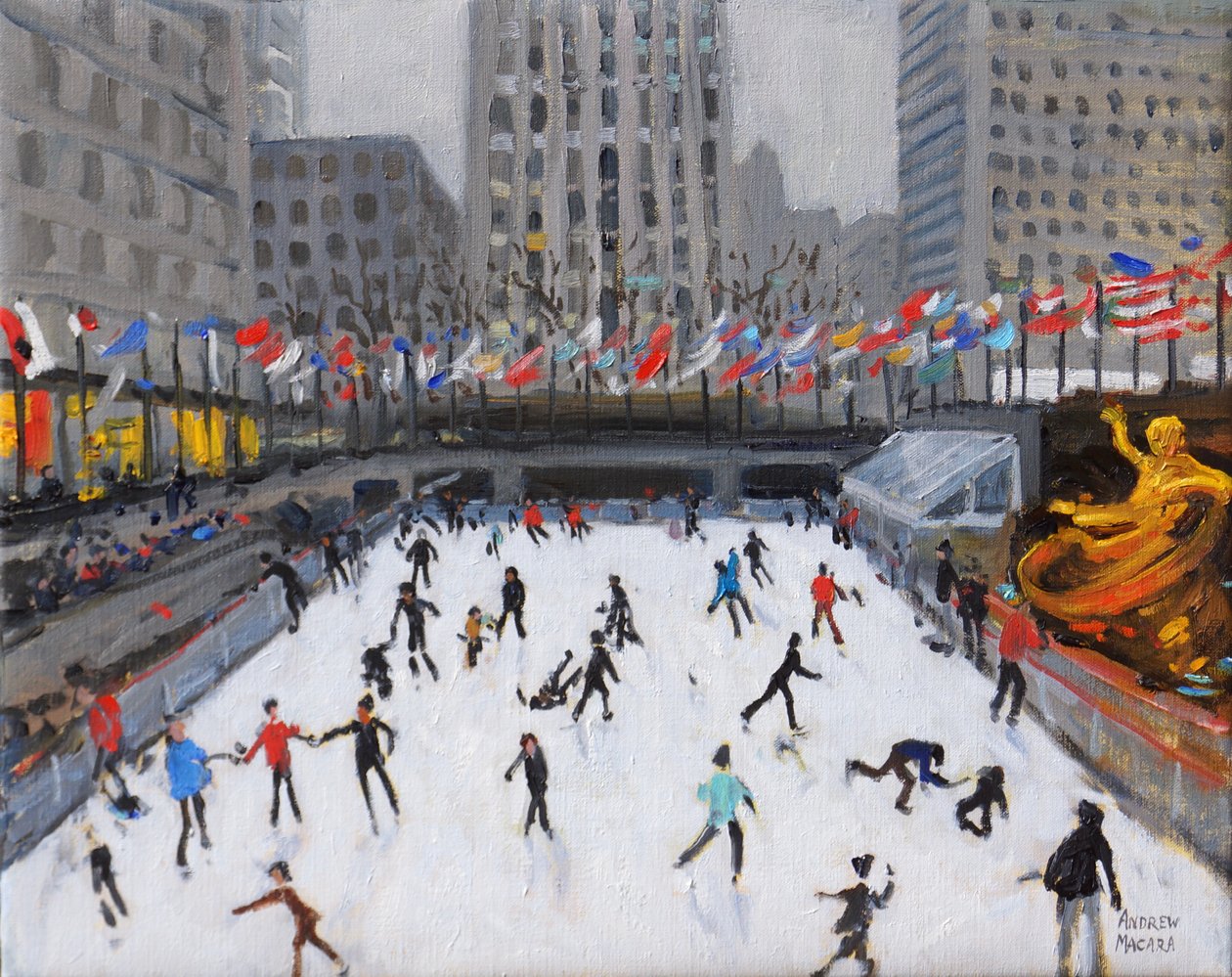 Noel pateni,Rockefeller Buz Pisti,New York,(2017, by Andrew Macara