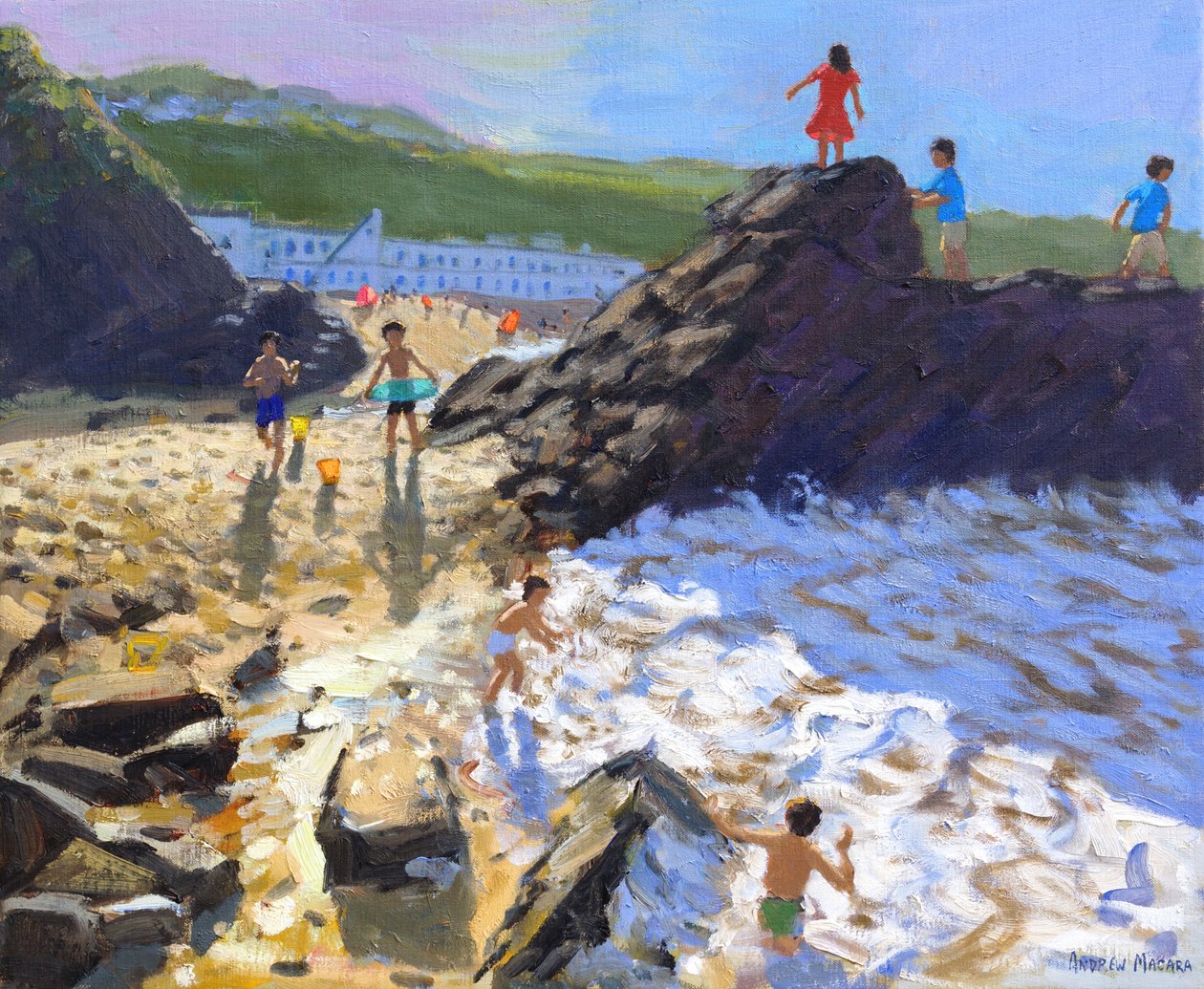 Kayalara tırmanmak, St Ives, by Andrew Macara