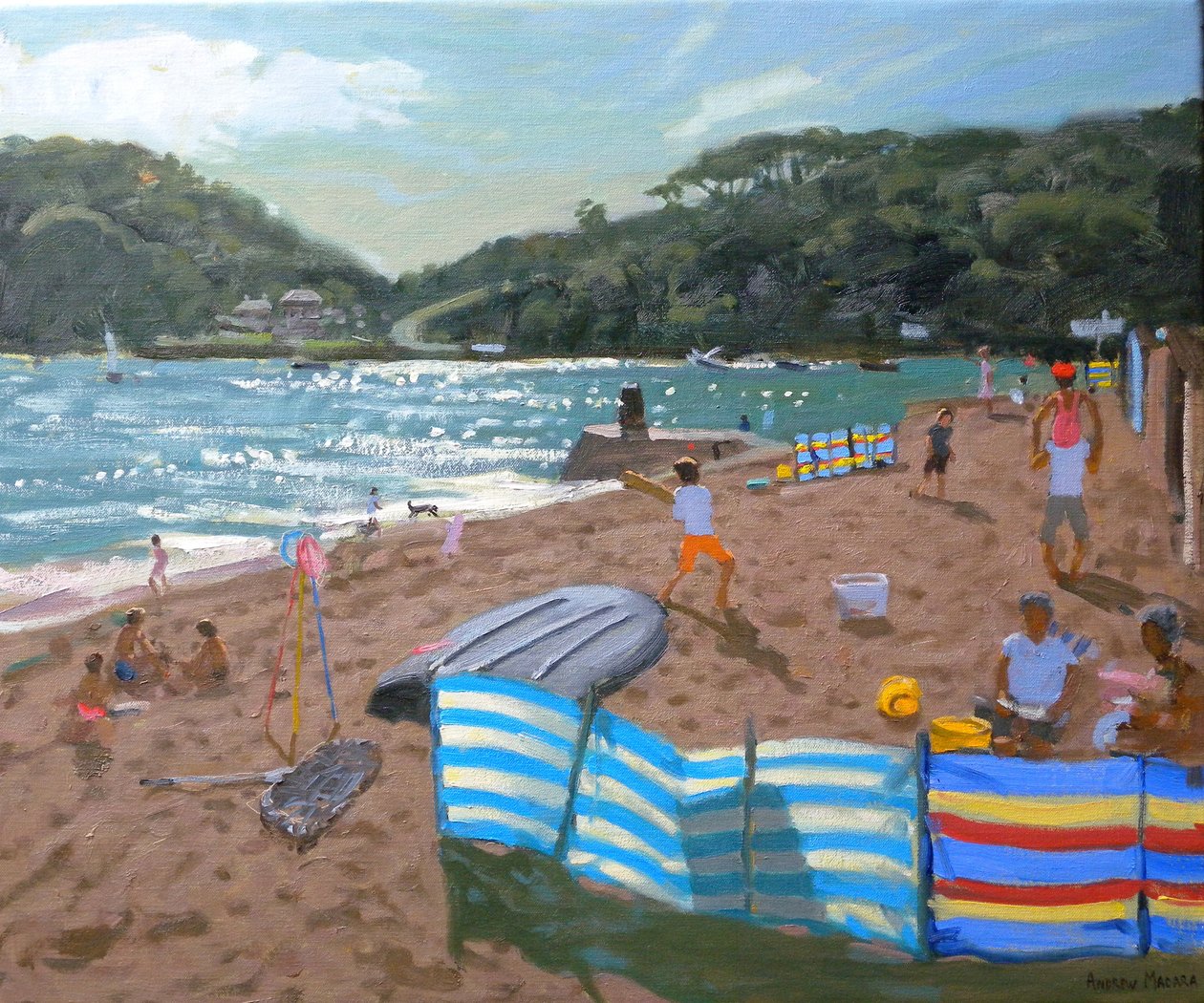 Cricket, 2010 (tuval üzerine yağlı boya) by Andrew Macara