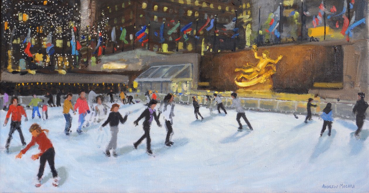 Akşam, Rockefeller Buz Pisti, New York, by Andrew Macara